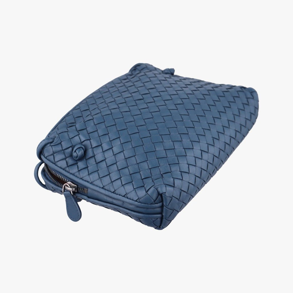 Bottega Veneta Nodini Intrecciato Blue Lambskin — view 5