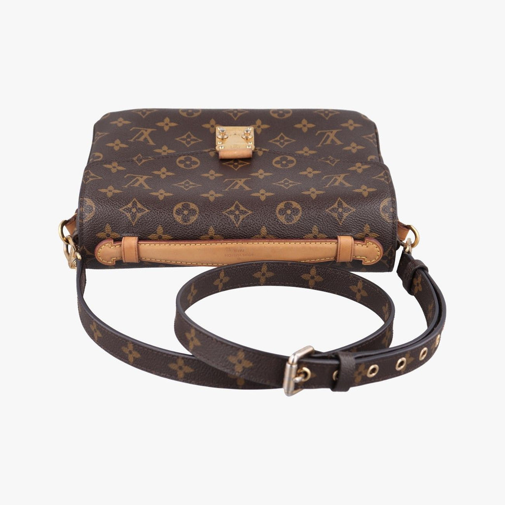 Louis Vuitton Pochette Metis MM Monogram Brown Canvas Handbag — view 8