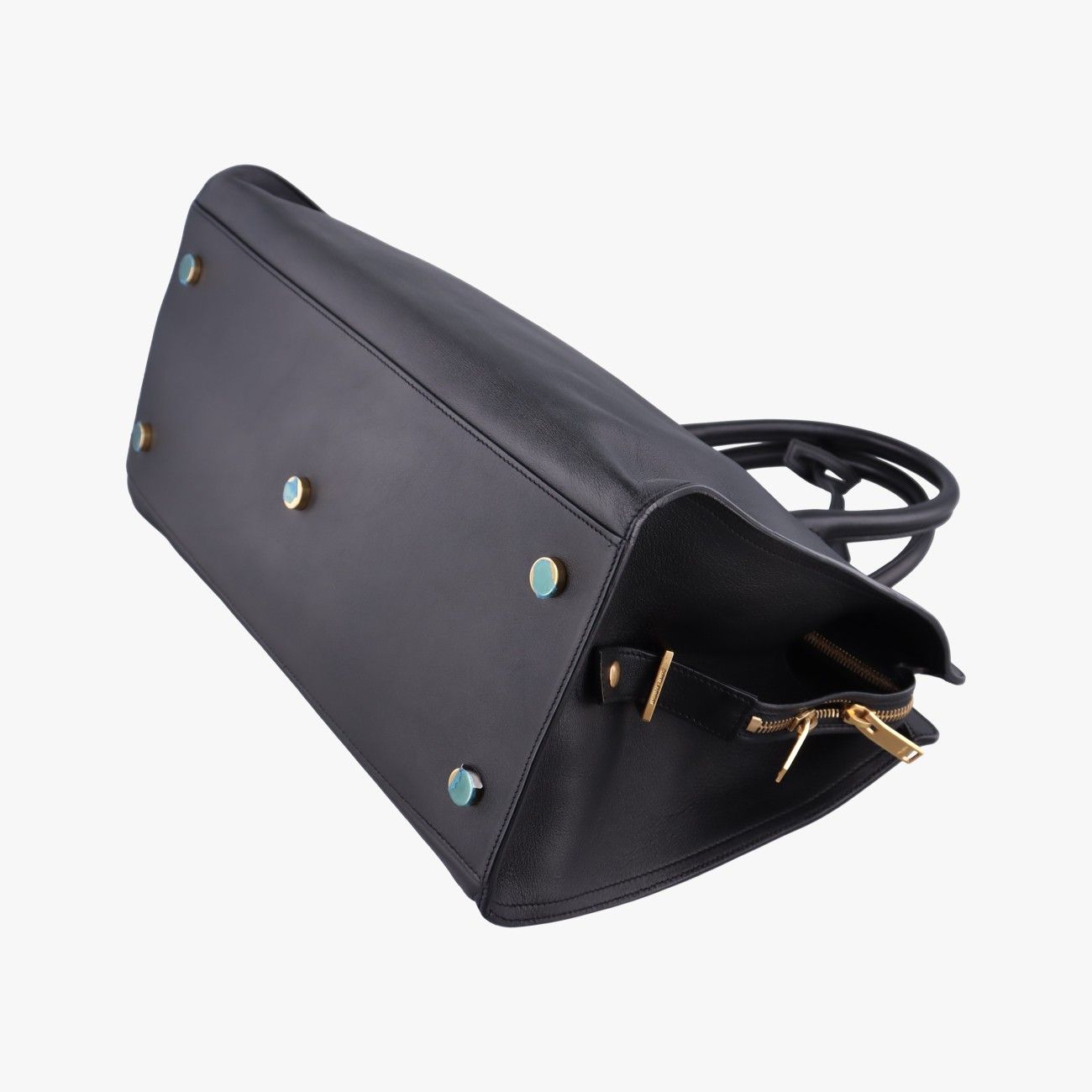 Saint Laurent Baby Cabas Black Leather — view 6