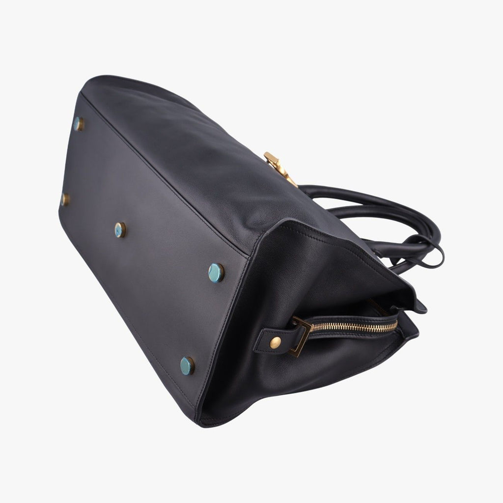 Saint Laurent Baby Cabas Black Leather — view 4