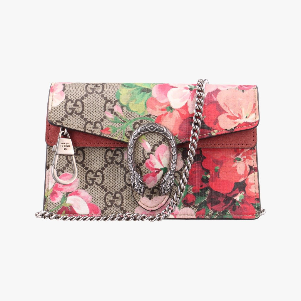 Gucci Dionysus Beige Multicolor Suede Shoulder Bag