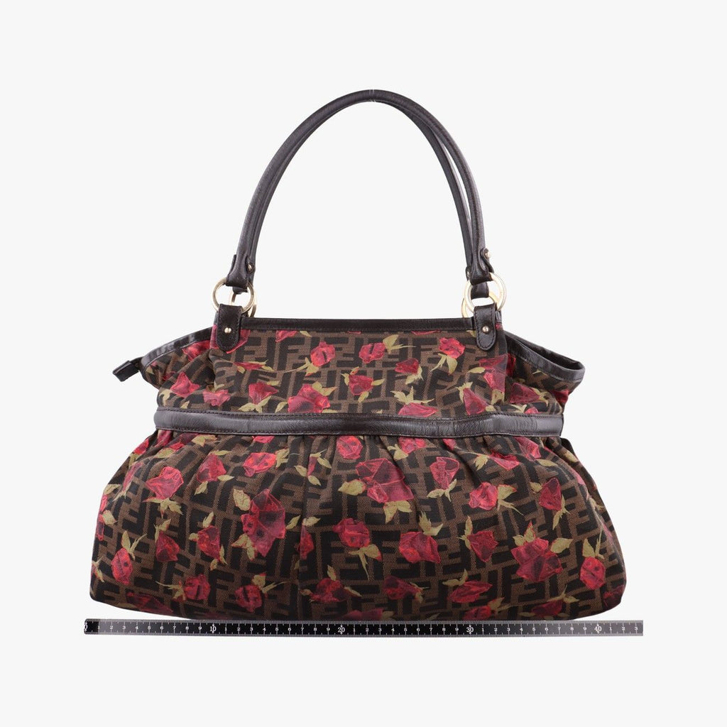 Fendi Zucca Print Brown Multicolor Canvas — view 2