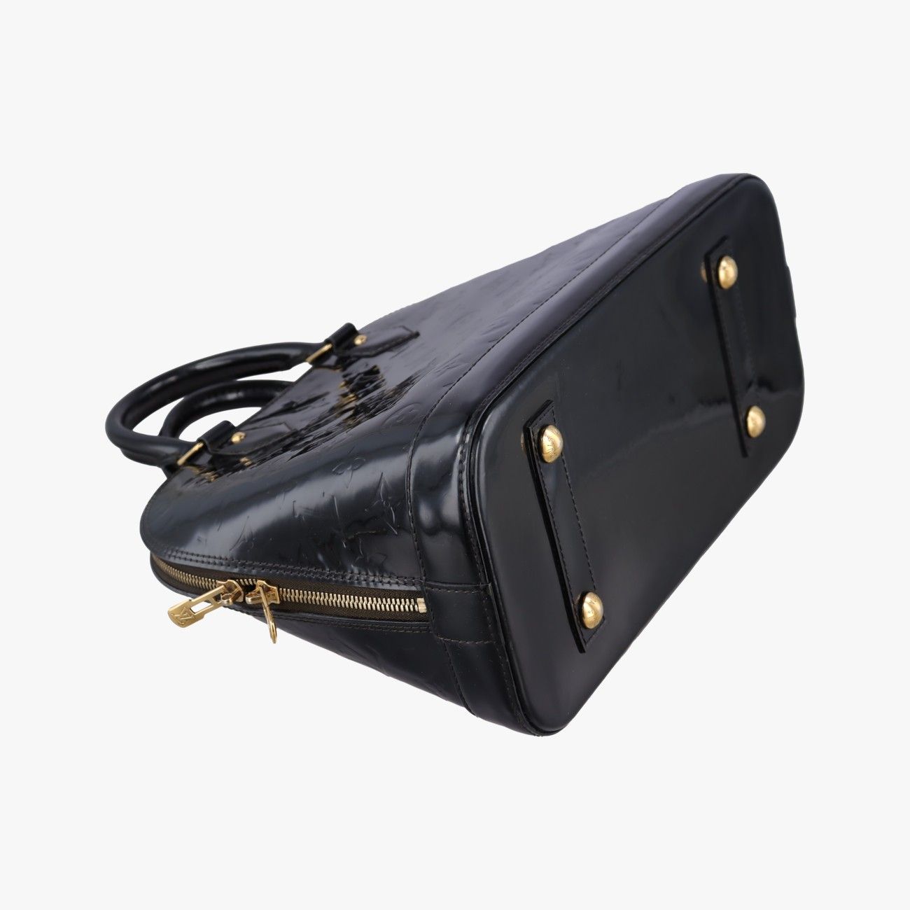Louis Vuitton Alma PM Black Vernis Handbag — view 7