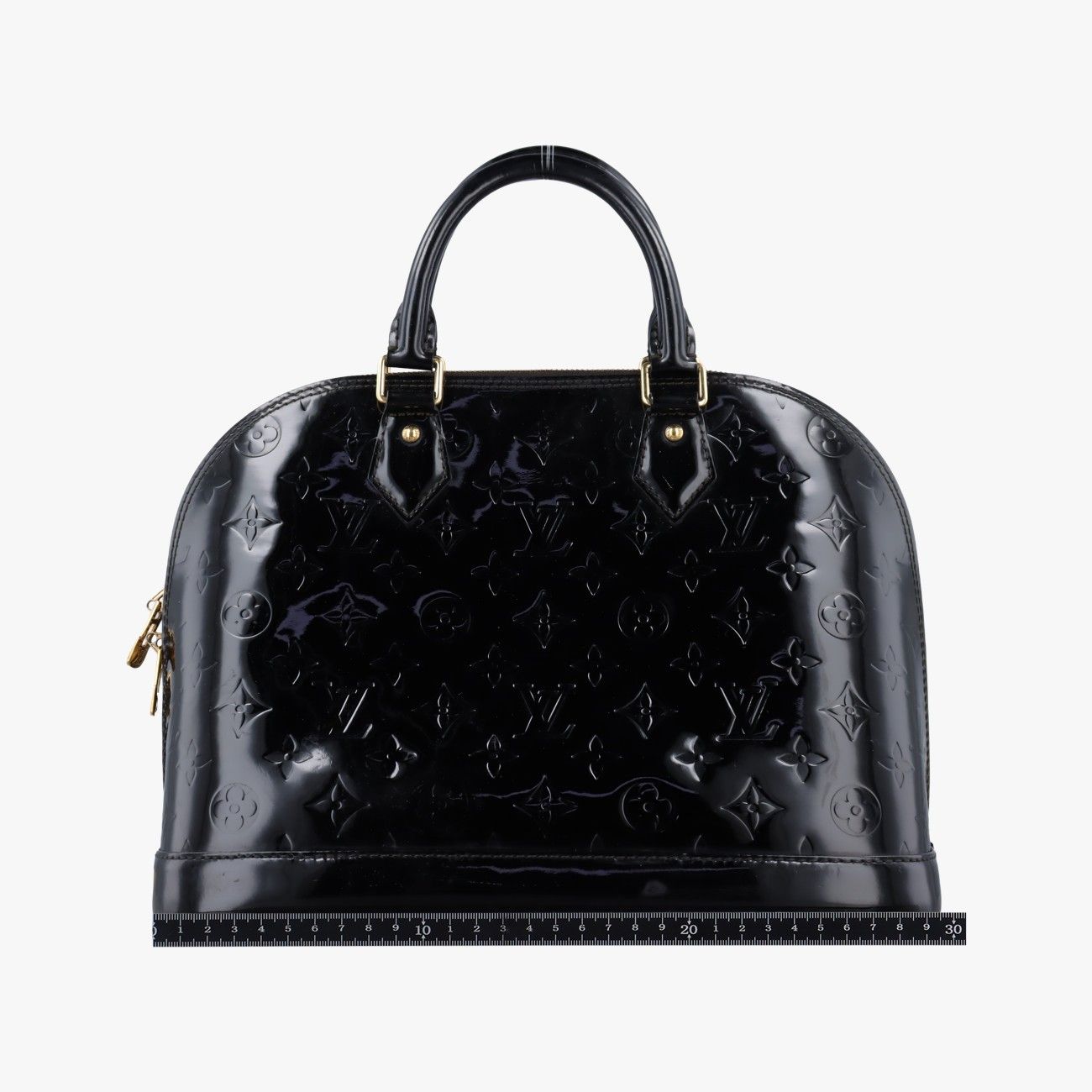Louis Vuitton Alma PM Black Vernis Handbag — view 2