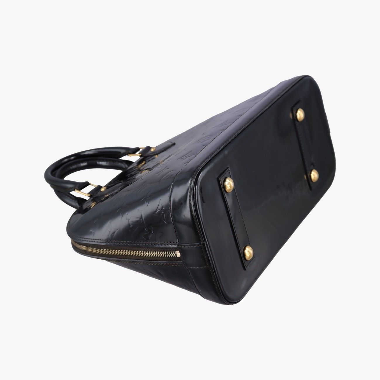 Louis Vuitton Alma PM Black Vernis Handbag — view 5