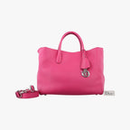 Dior Open Bar Tote Bag Pink Leather