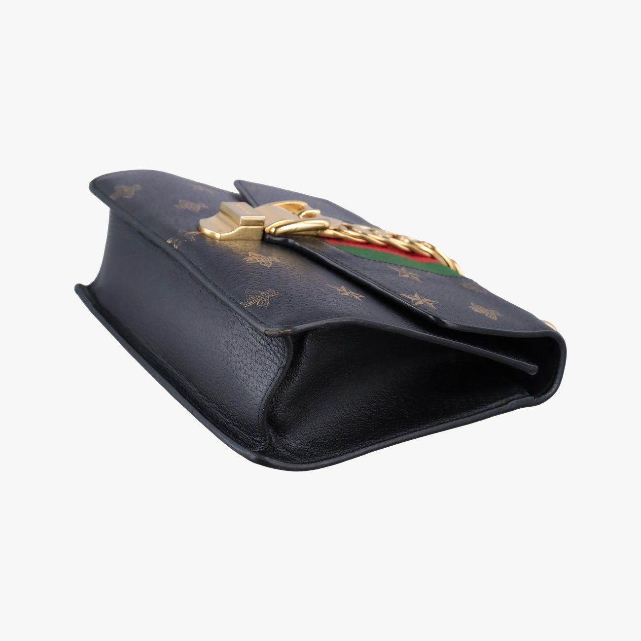 Gucci Sylvie Black Multicolor Leather Shoulder Bag — view 4