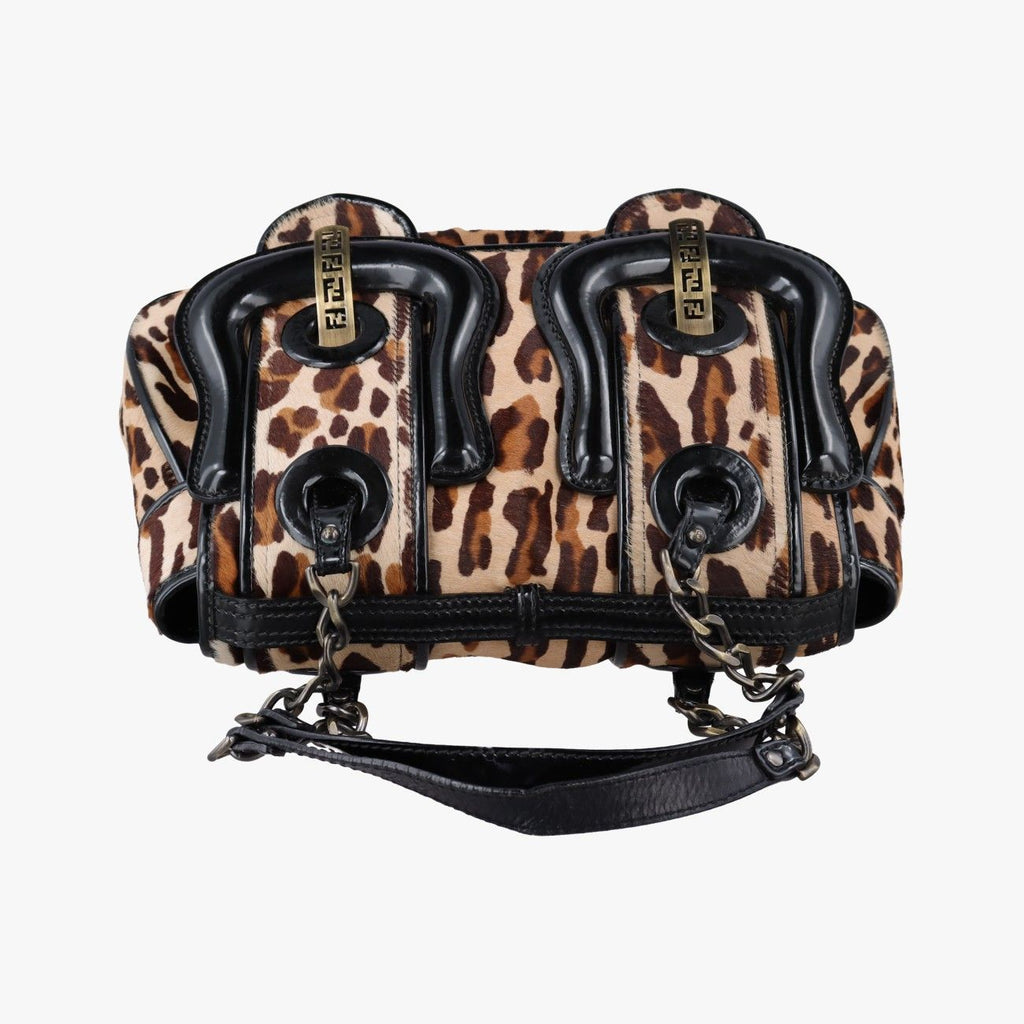 Fendi b Bag Brown Calf Hair — view 8