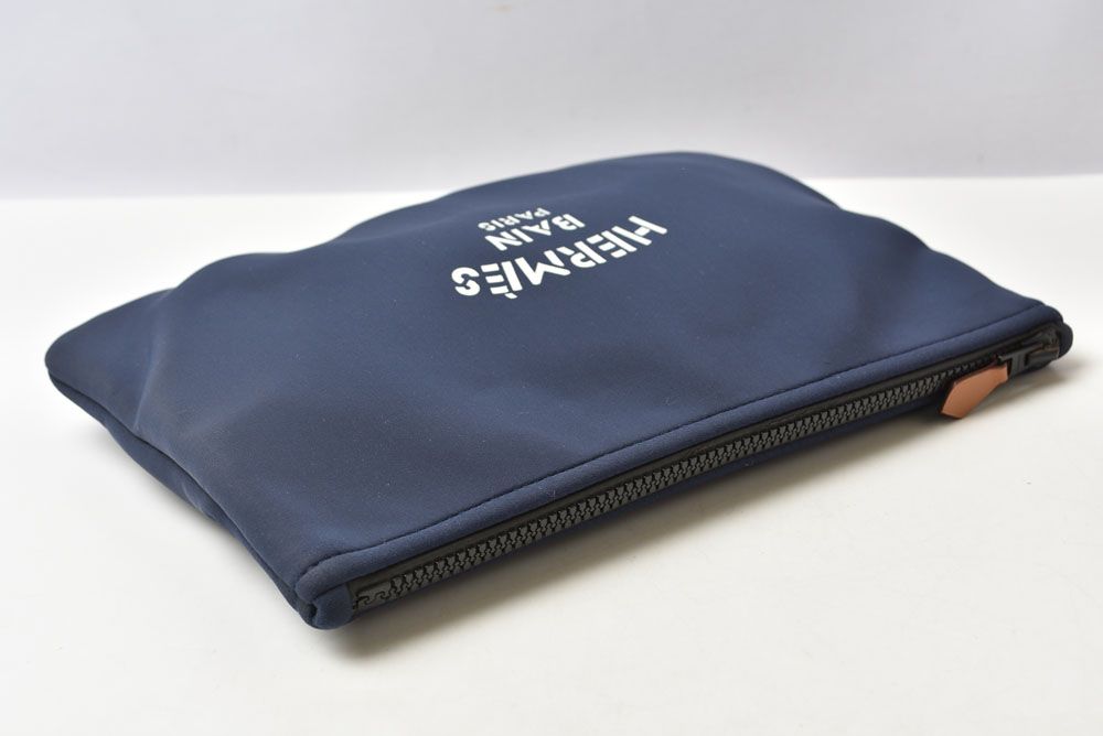 Hermes Pouch Flat Neobain MM Nylon Navy — view 3