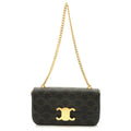 Celine Triomphe Claude Shoulder Bag Brown
