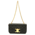 Celine Triomphe Claude Shoulder Bag Brown