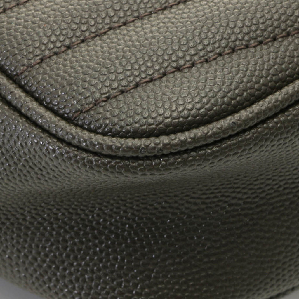 Saint Laurent Lou Mini Shoulder Bag Leather Gray with Tassel — view 5