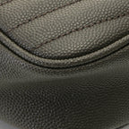 Saint Laurent Lou Mini Shoulder Bag Leather Gray with Tassel — view 5