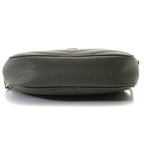 Saint Laurent Lou Mini Shoulder Bag Leather Gray with Tassel — view 3
