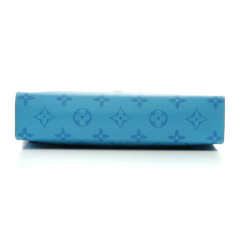 Louis Vuitton Gaston Wearable Wallet Taigarama Tropical Blue Shoulder Bag — view 3