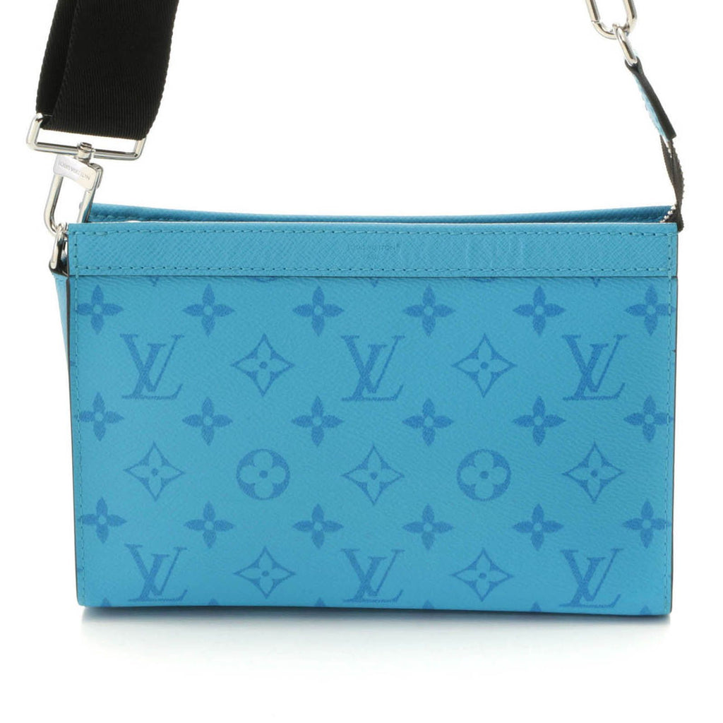 Louis Vuitton Gaston Wearable Wallet Taigarama Tropical Blue Shoulder Bag