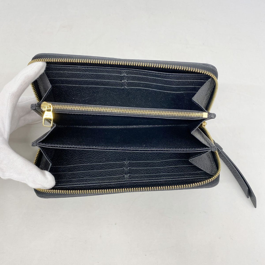 Louis Vuitton Wallet Monogram Empreinte Zippy Noir — view 3