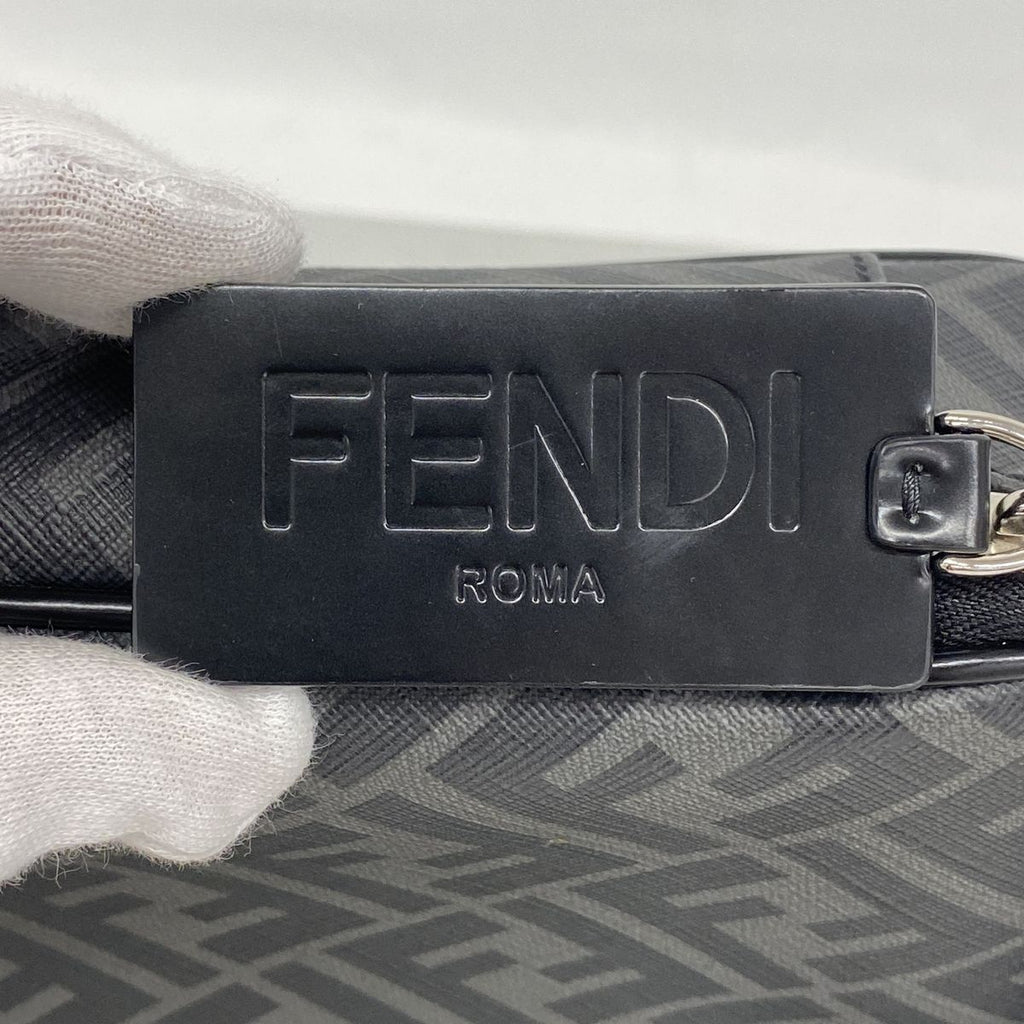 Fendi Pouch Gray Black Silver — view 6