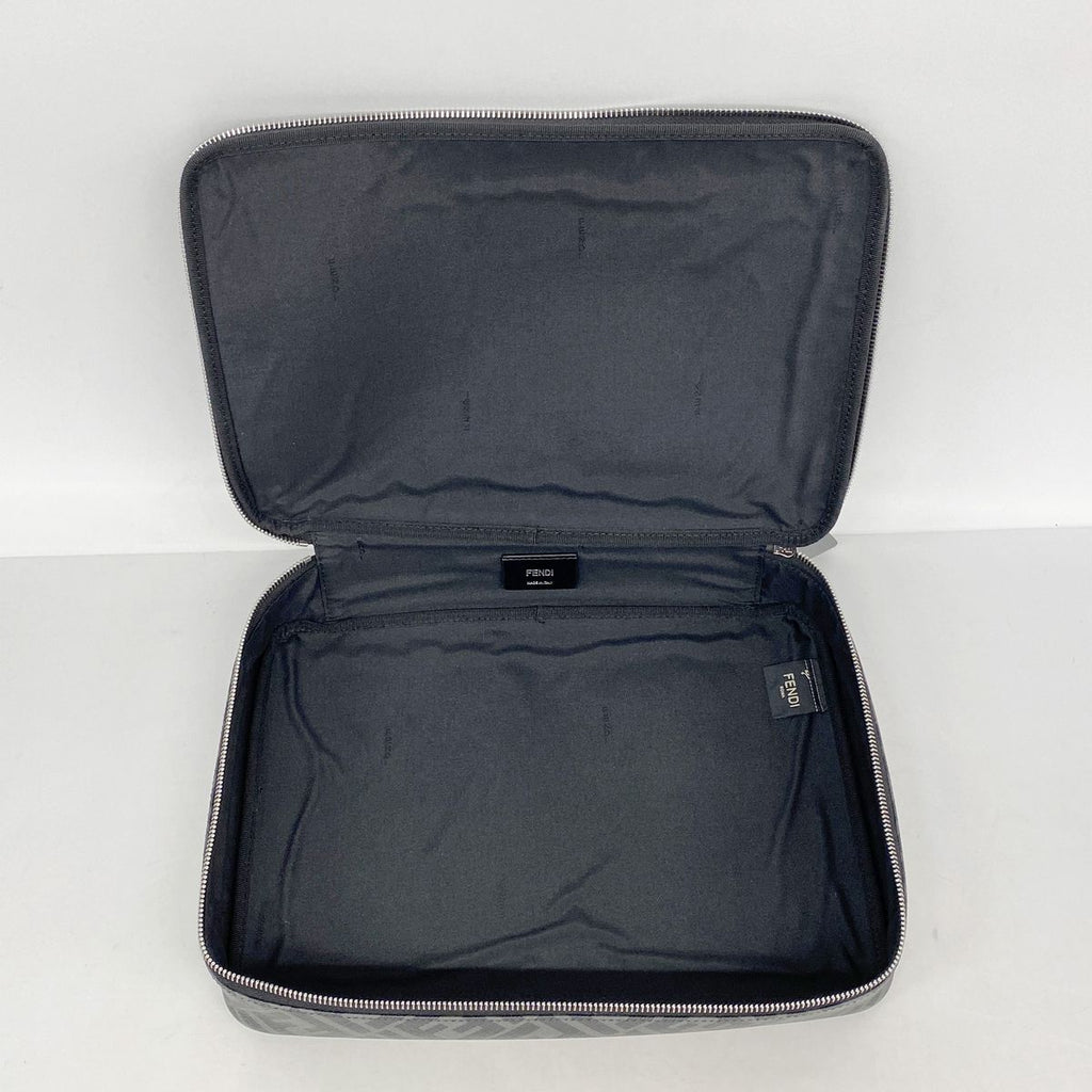 Fendi Pouch Gray Black Silver — view 4