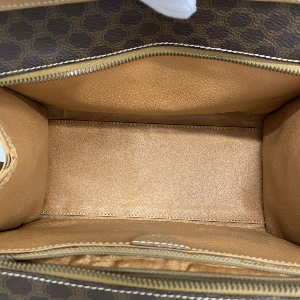 Celine Handbag Macadam Brown Gold — view 4