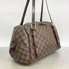 Louis Vuitton Shoulder Bag Damier Rivington GM Brown Ebene — view 2