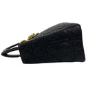 Dior Lady Cannage Stitch Leather 2-Way Shoulder Bag Black — view 5