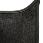 Hermes Shoulder Bag Evelyne Taurillon Clemence Black Silver — view 7