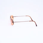 Chanel Rimless Sunglasses Side CC Logo Metal Orange 19 Eyewear — view 6