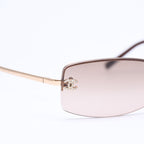 Chanel Sunglasses Eyewear CC Logo Rhinestone Brown — view 8