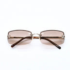Chanel Sunglasses Eyewear CC Logo Rhinestone Brown — view 2