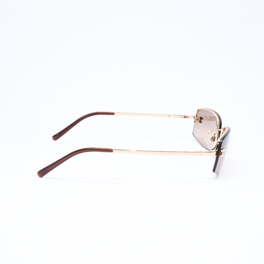 Chanel Sunglasses Eyewear CC Logo Rhinestone Brown — view 5