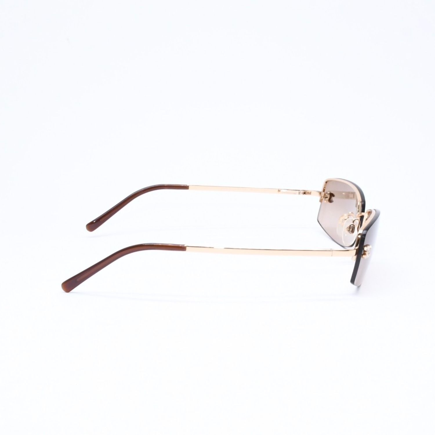 Chanel Sunglasses Eyewear CC Logo Rhinestone Brown — view 5