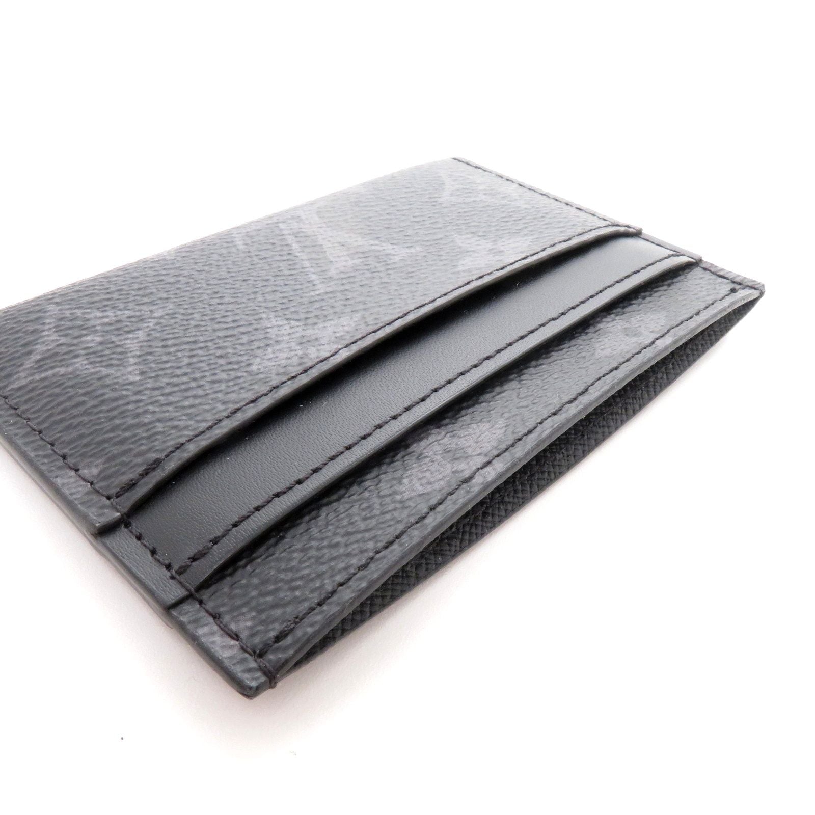 Louis Vuitton Card Case Double Monogram Eclipse Black — view 6