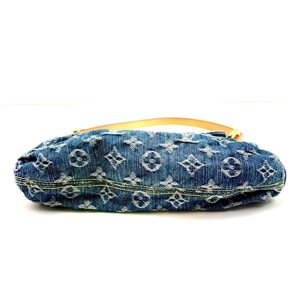 Louis Vuitton Mini Pleaty Monogram Denim Blue Shoulder Bag — view 4