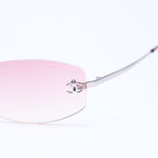 Chanel Rimless Sunglasses Eyewear CC Logo Pink Gradation — view 7