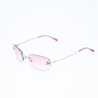 Chanel Rimless Sunglasses Eyewear CC Logo Pink Gradation — view 3