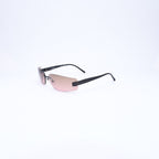 Chanel Rimless Sunglasses Eyewear CC Logo Matte Black Brown — view 3