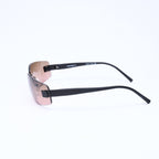 Chanel Rimless Sunglasses Eyewear CC Logo Matte Black Brown — view 6