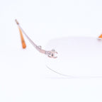Chanel Rimless Side CC Logo Sunglasses Gradient Lens Silver Frame Eyewear — view 8