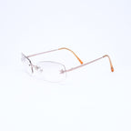 Chanel Rimless Side CC Logo Sunglasses Gradient Lens Silver Frame Eyewear — view 3