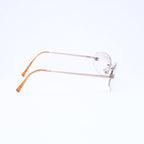 Chanel Rimless Side CC Logo Sunglasses Gradient Lens Silver Frame Eyewear — view 5