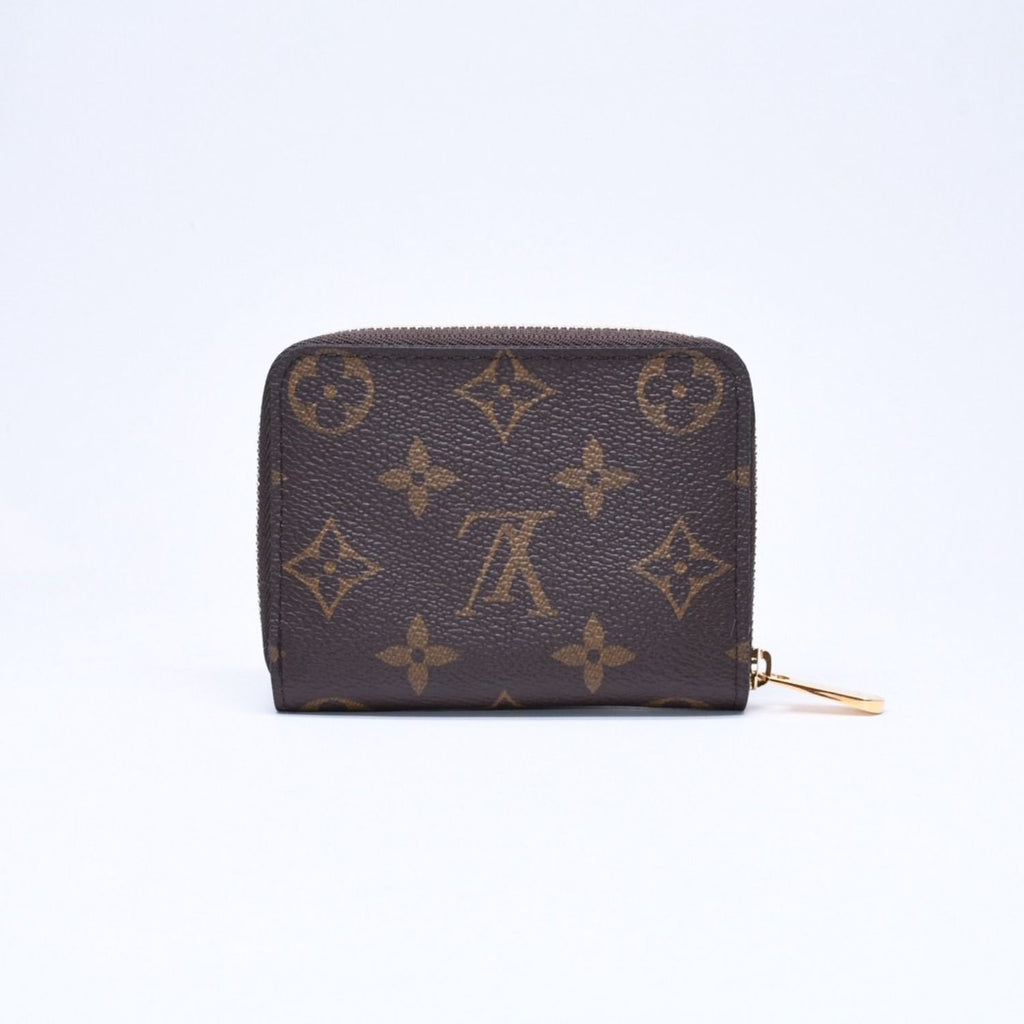 Louis Vuitton Zippy Coin Purse Monogram Canvas Mini Wallet Brown Gold — view 3