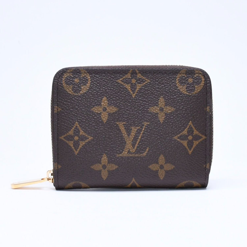 Louis Vuitton Zippy Coin Purse Monogram Canvas Mini Wallet Brown Gold — view 2