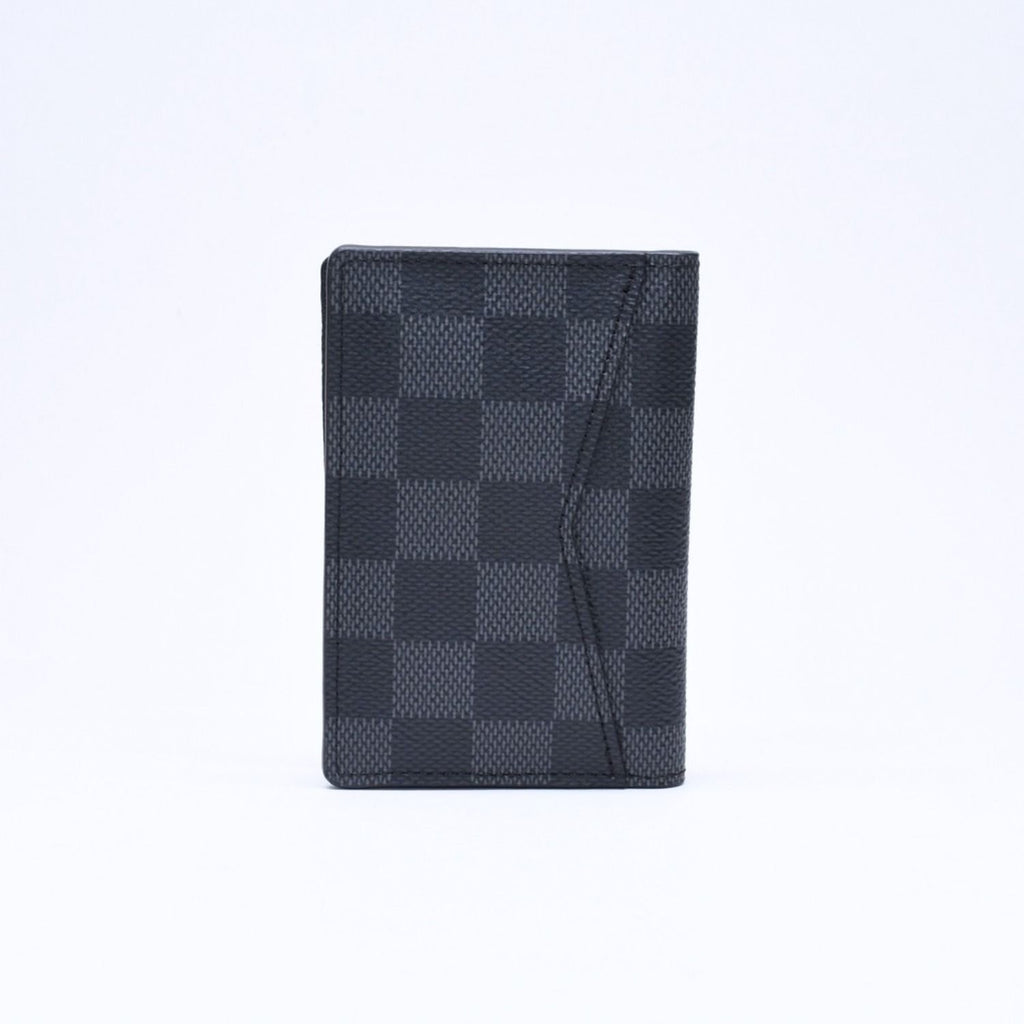Louis Vuitton Pocket Organizer Card Case KT Damier Black — view 3