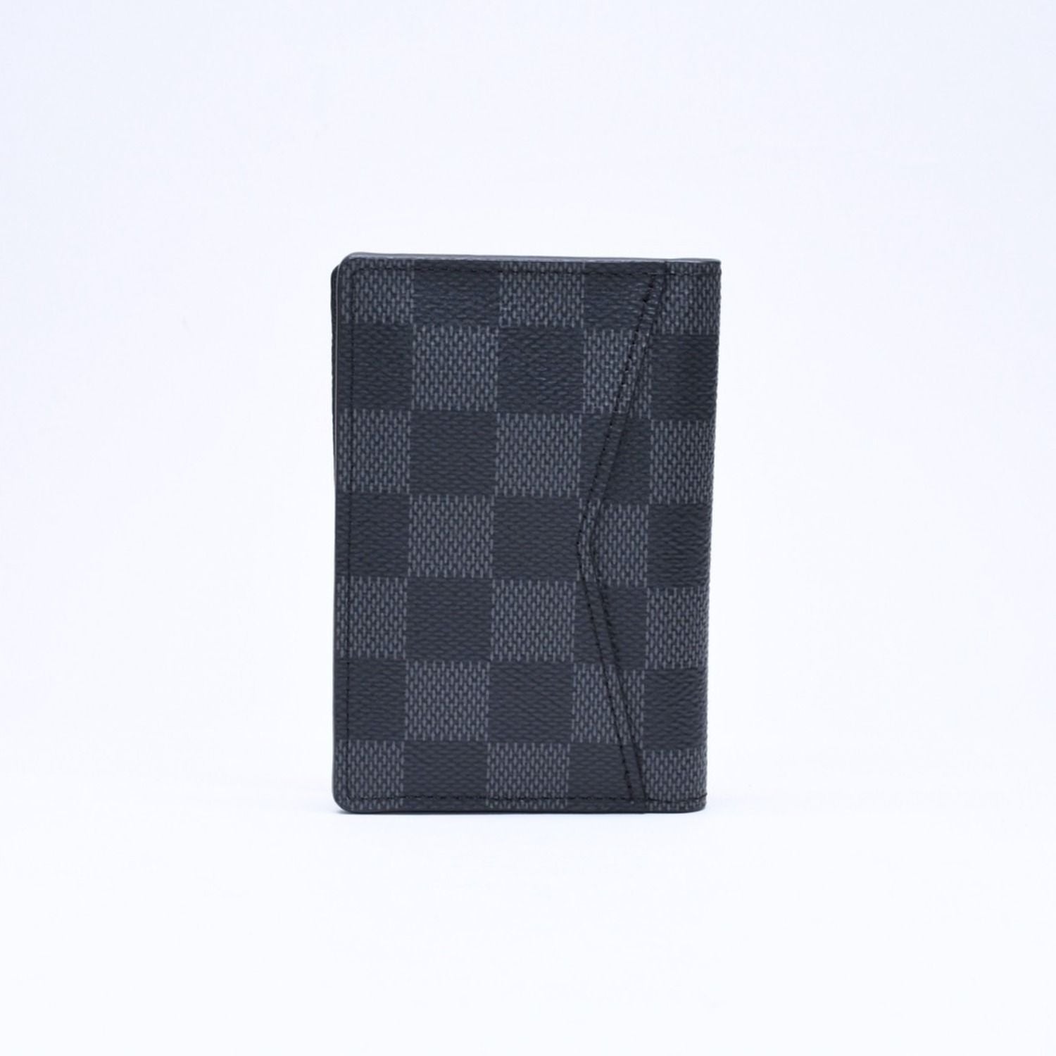 Louis Vuitton Pocket Organizer Card Case KT Damier Black — view 3