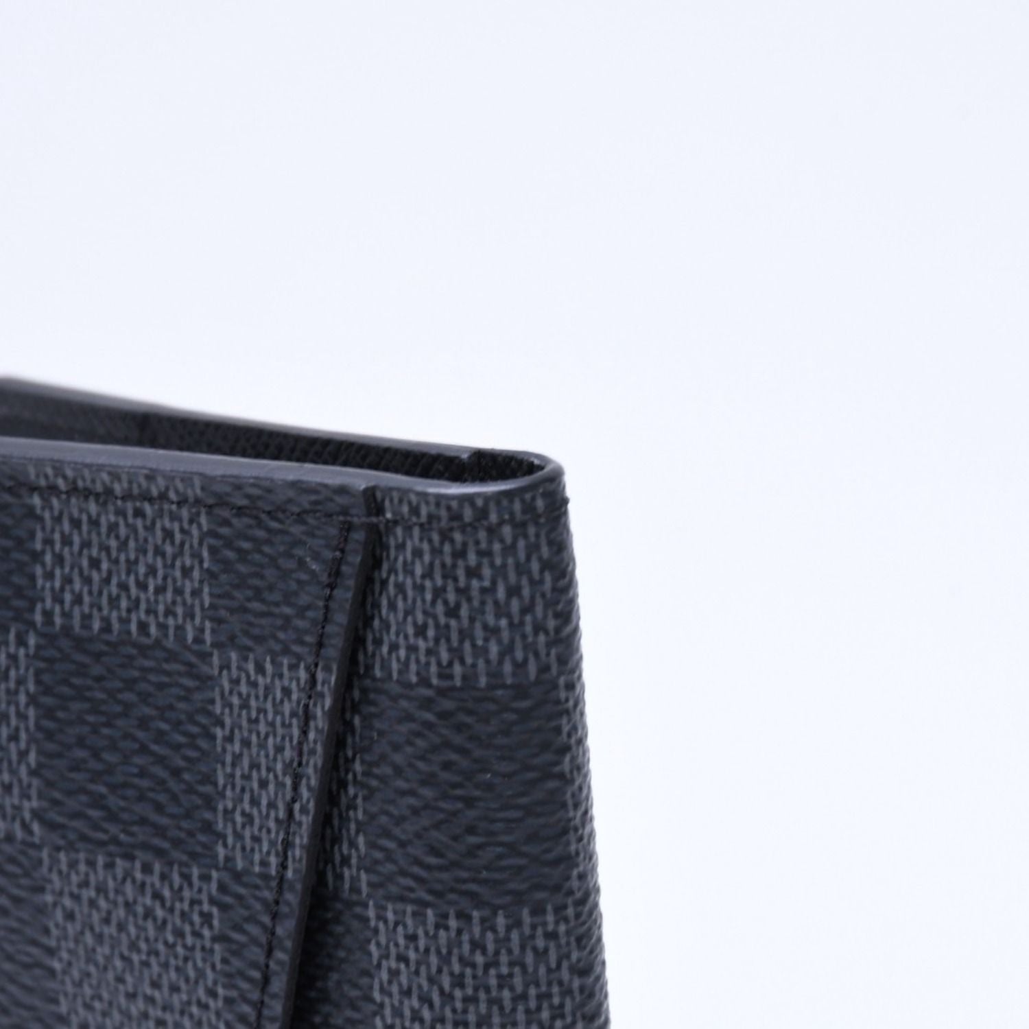Louis Vuitton Pocket Organizer Card Case KT Damier Black — view 8