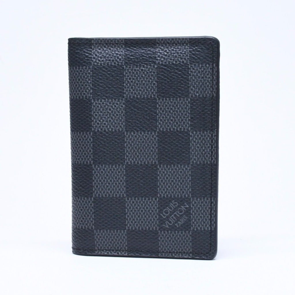 Louis Vuitton Pocket Organizer Card Case KT Damier Black — view 2