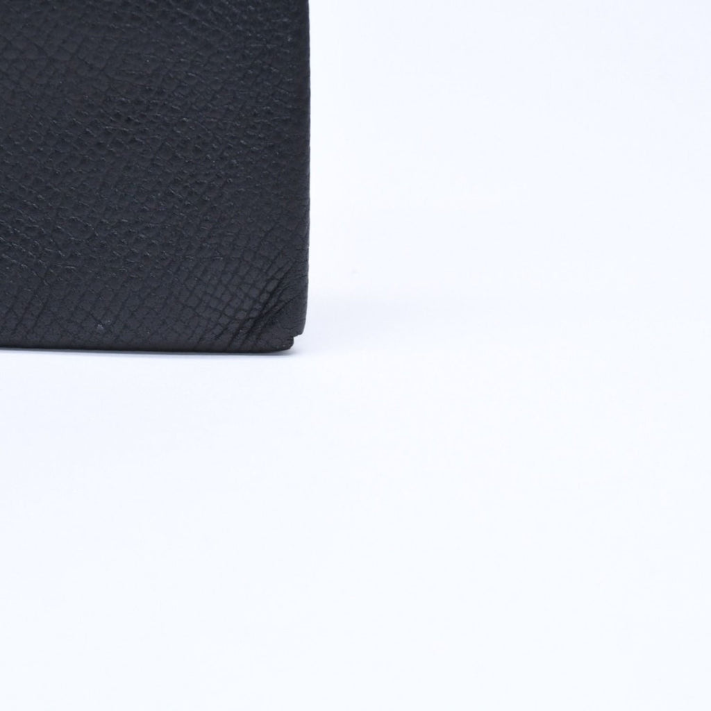 Hermes Wallet Coin Purse Bastia Veau Epsom Silver Black — view 8