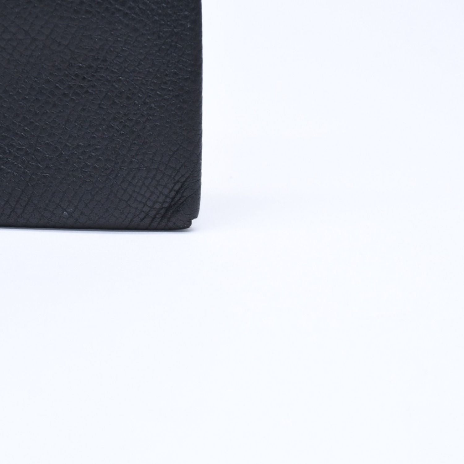 Hermes Wallet Coin Purse Bastia Veau Epsom Silver Black — view 8