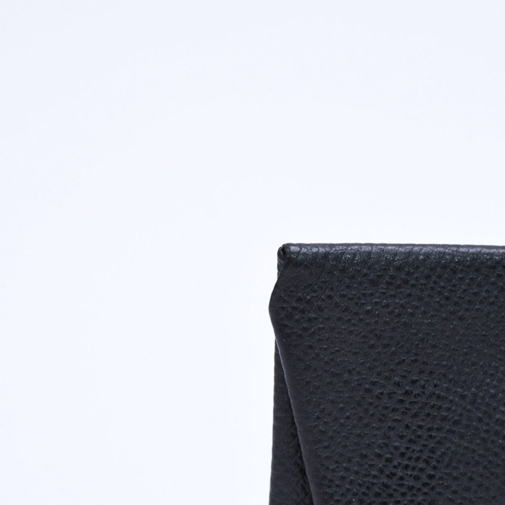 Hermes Wallet Coin Purse Bastia Veau Epsom Silver Black — view 5